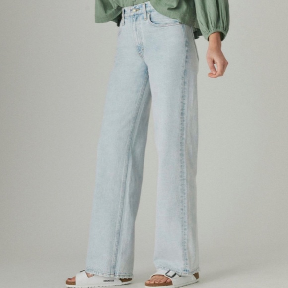 Lucky Brand High Rise Wide Leg Jeans - Picture 1 of 3